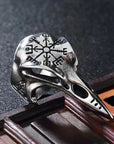 Nordic Retro Vikings Bird Skeleton Ring