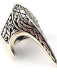 Nordic Retro Vikings Bird Skeleton Ring