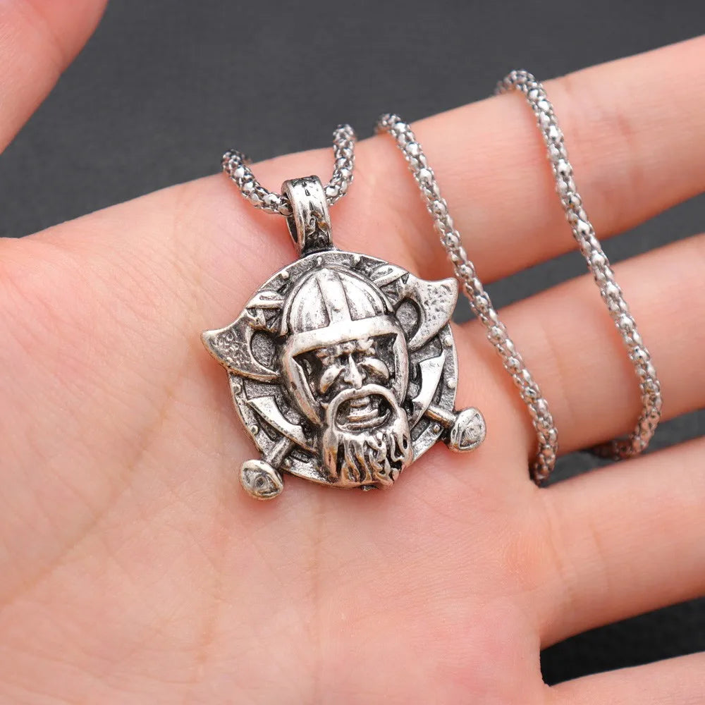 Trendy Retro Crow Prairie Wolf Double Sided Viking