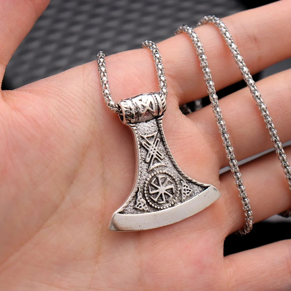 Trendy Retro Crow Prairie Wolf Double Sided Viking