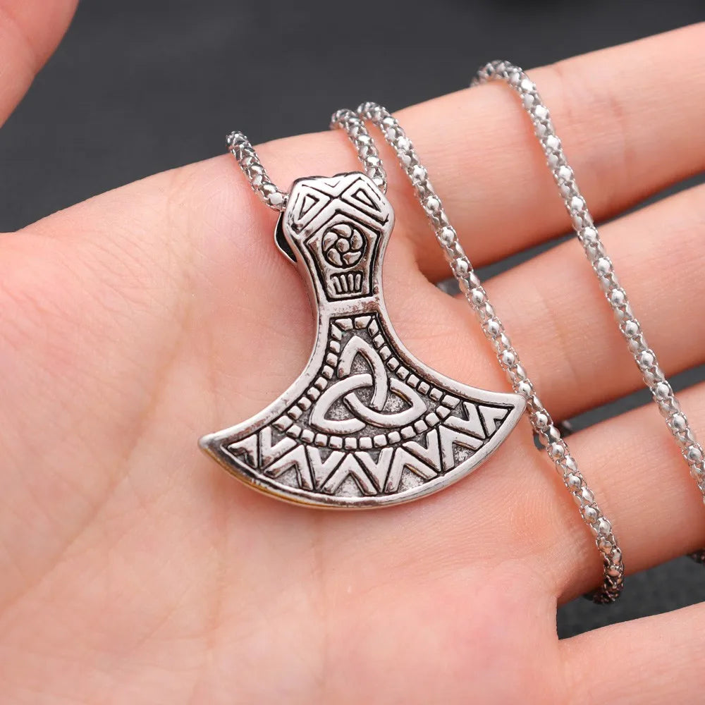 Trendy Retro Crow Prairie Wolf Double Sided Viking